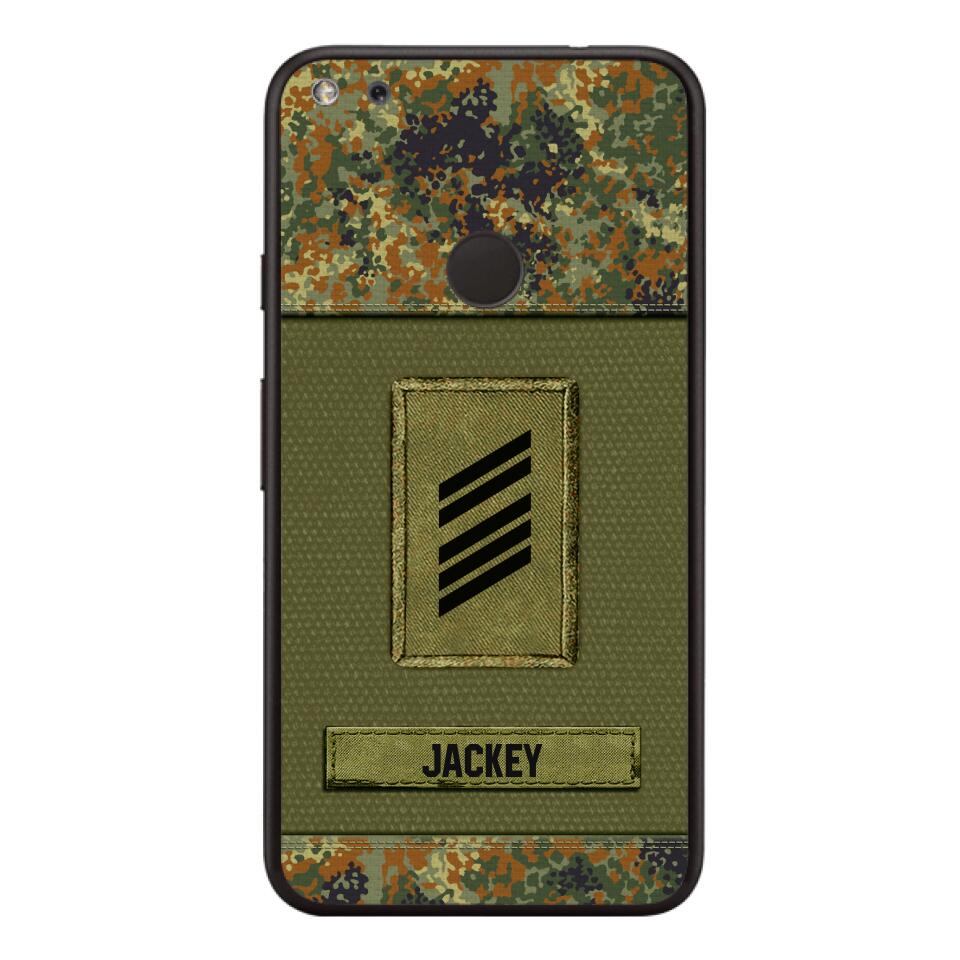 Personalized German Soldier Camo Phone Case Printed 22JUL-DT17