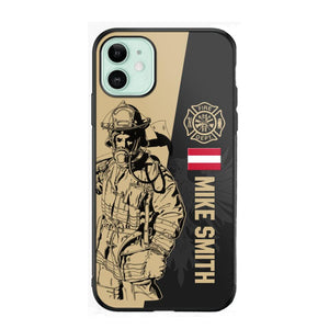 Personalized Austrian Firefighter Phone Case Printed 22JUL-HY23