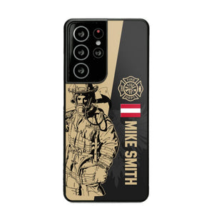 Personalized Austrian Firefighter Phone Case Printed 22JUL-HY23