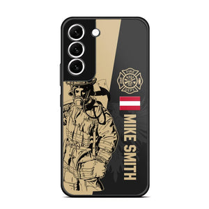 Personalized Austrian Firefighter Phone Case Printed 22JUL-HY23