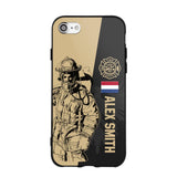 Personalized Netherland Firefighter Phone Case Printed 22JUL-HY23