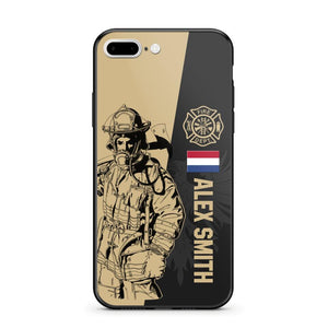 Personalized Netherland Firefighter Phone Case Printed 22JUL-HY23