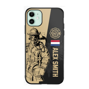 Personalized Netherland Firefighter Phone Case Printed 22JUL-HY23