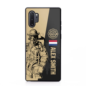 Personalized Netherland Firefighter Phone Case Printed 22JUL-HY23