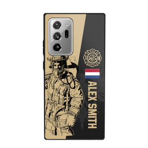 Personalized Netherland Firefighter Phone Case Printed 22JUL-HY23