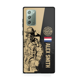 Personalized Netherland Firefighter Phone Case Printed 22JUL-HY23