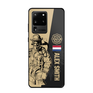 Personalized Netherland Firefighter Phone Case Printed 22JUL-HY23