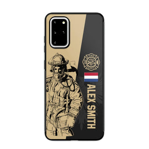 Personalized Netherland Firefighter Phone Case Printed 22JUL-HY23