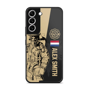 Personalized Netherland Firefighter Phone Case Printed 22JUL-HY23