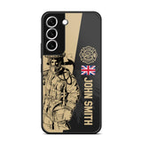 Personalized British Firefighter Phone Case Printed 22JUL-HY23