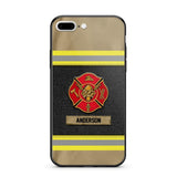 Personalized United States Firefighter Uniform & Name Phonecase Father's day gifts Mother's day Gifts