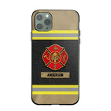 Personalized United States Firefighter Uniform & Name Phonecase Father's day gifts Mother's day Gifts