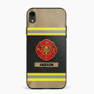 Personalized United States Firefighter Uniform & Name Phonecase Father's day gifts Mother's day Gifts