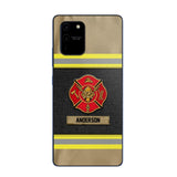 Personalized United States Firefighter Uniform & Name Phonecase Father's day gifts Mother's day Gifts