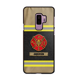 Personalized United States Firefighter Uniform & Name Phonecase Father's day gifts Mother's day Gifts