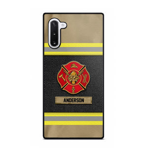 Personalized United States Firefighter Uniform & Name Phonecase Father's day gifts Mother's day Gifts