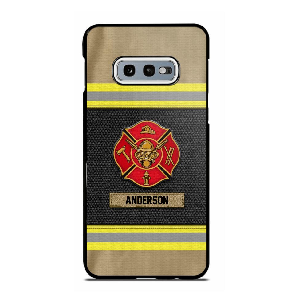 Personalized United States Firefighter Uniform & Name Phonecase Father's day gifts Mother's day Gifts