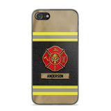 Personalized Canada Firefighter Uniform & Name Phonecase Father's day gifts Mother's day Gifts