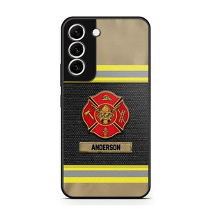 Personalized Canada Firefighter Uniform & Name Phonecase Father's day gifts Mother's day Gifts