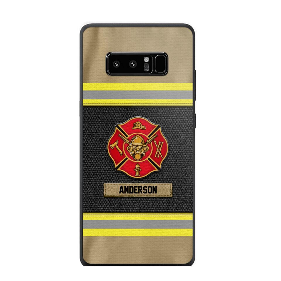 Personalized Canada Firefighter Uniform & Name Phonecase Father's day gifts Mother's day Gifts