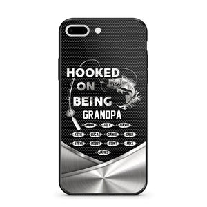 Personalized Hooked On Being Grandpa Phone Case Printed 22JUY-HQ02