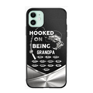 Personalized Hooked On Being Grandpa Phone Case Printed 22JUY-HQ02