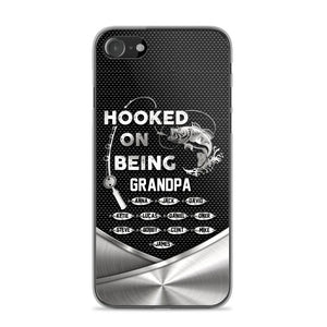 Personalized Hooked On Being Grandpa Phone Case Printed 22JUY-HQ02