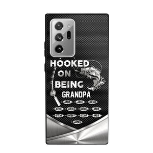 Personalized Hooked On Being Grandpa Phone Case Printed 22JUY-HQ02