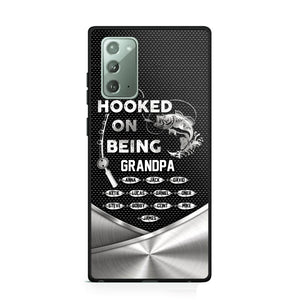 Personalized Hooked On Being Grandpa Phone Case Printed 22JUY-HQ02