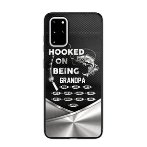 Personalized Hooked On Being Grandpa Phone Case Printed 22JUY-HQ02