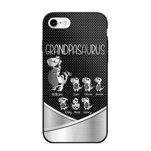 Personalized Grandpasaurus With Kid Phone Case Printed 22JUY-DT02