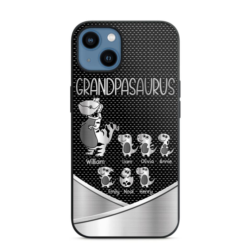 Personalized Grandpasaurus With Kid Phone Case Printed 22JUY-DT02