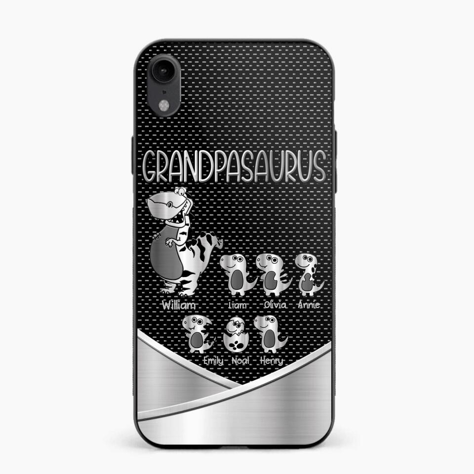 Personalized Grandpasaurus With Kid Phone Case Printed 22JUY-DT02