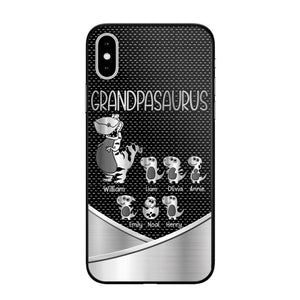 Personalized Grandpasaurus With Kid Phone Case Printed 22JUY-DT02