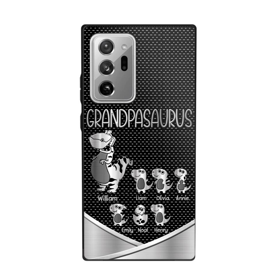 Personalized Grandpasaurus With Kid Phone Case Printed 22JUY-DT02