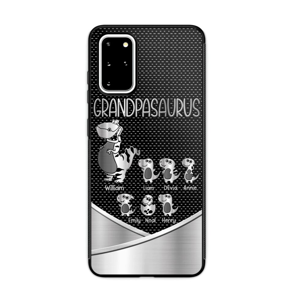 Personalized Grandpasaurus With Kid Phone Case Printed 22JUY-DT02