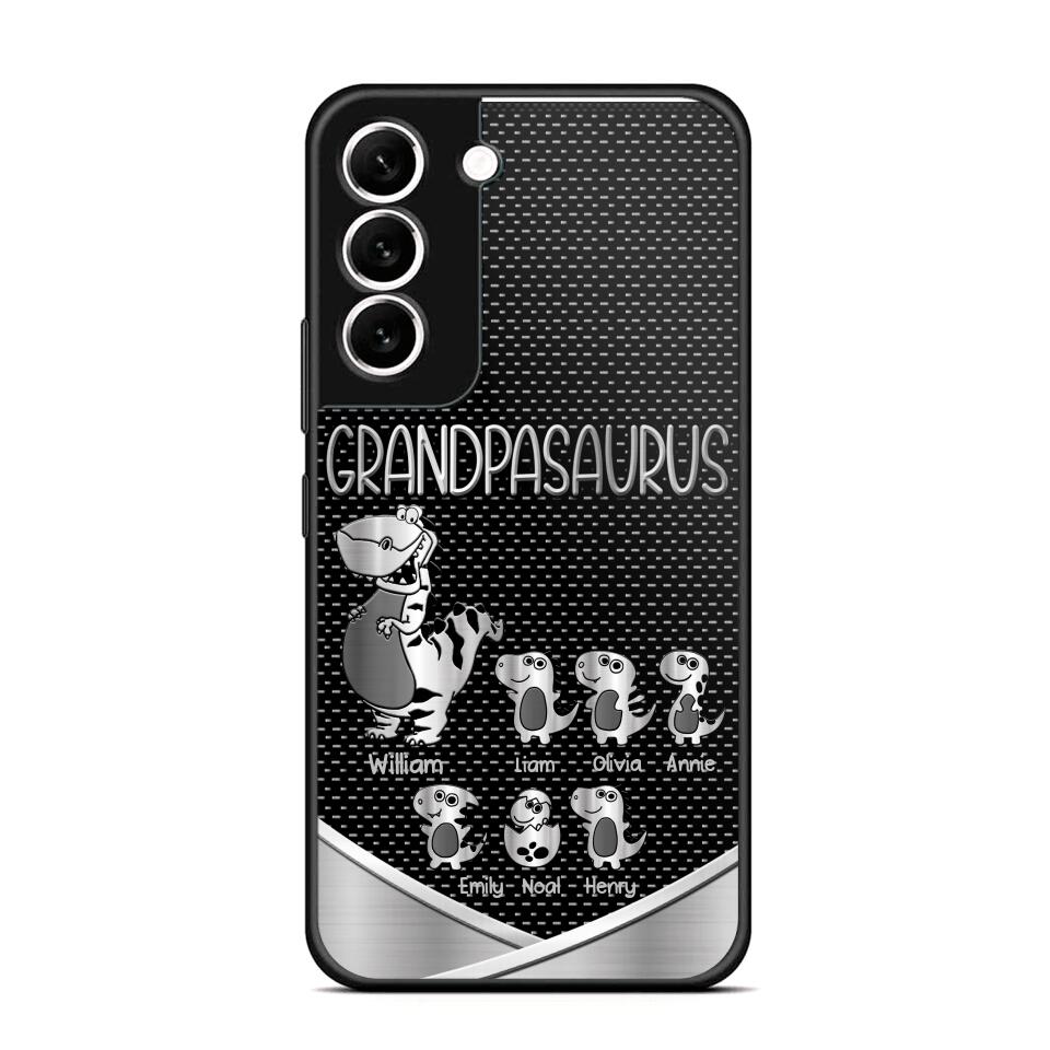 Personalized Grandpasaurus With Kid Phone Case Printed 22JUY-DT02