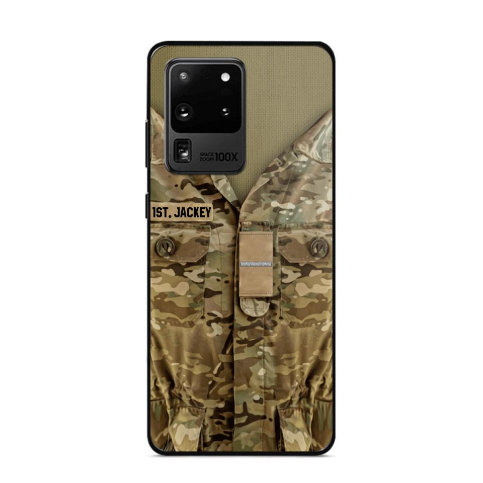 Personalized Danish Army/Soldier Phone Case Printed 22JUL-HQ05