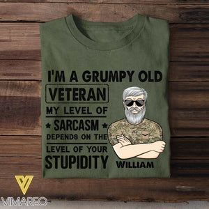 Personalized British Veterans/Soldier Tshirt Printed 22JUY-HC11