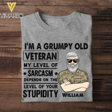 Personalized British Veterans/Soldier Tshirt Printed 22JUY-HC11