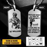 Personalized British Soldier/Veterans Necklaces Printed 22JUY-HY18