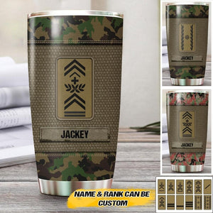 Personalized Swiss Soldier/Veterans Tumbler Printed 22JUY-HQ26