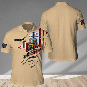 Personalized US Firefighter 9.11 We We Never Forget Polo Shirt Printed QTVQ2707