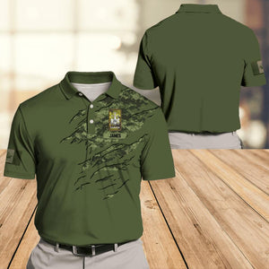 Personalized Canadian Veteran/ Solider Camo Polo Shirts 3D Printed QTDT1307