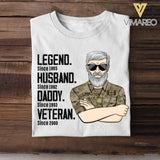 Personalized Canadian Veterans/Soldier Legend Husband Daddy Tshirt Printed QTDT0508