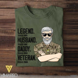 Personalized Canadian Veterans/Soldier Legend Husband Daddy Tshirt Printed QTDT0508