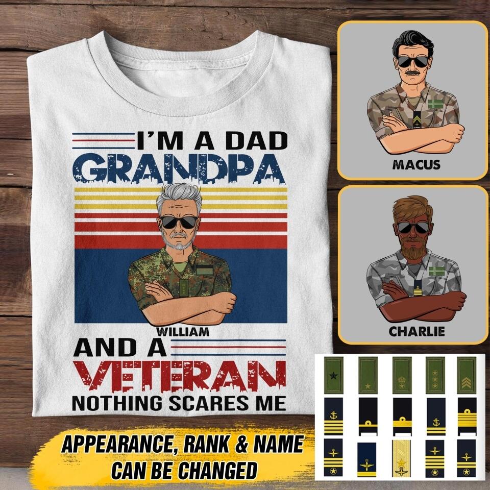 Personalized I'm A Dad Grandpa And A Swedish Veteran Tshirt Printed 22AUG-HY09