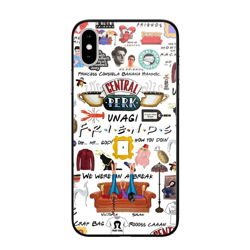 Personalized Central Perk Friends Besties Phonecase QTDT1108