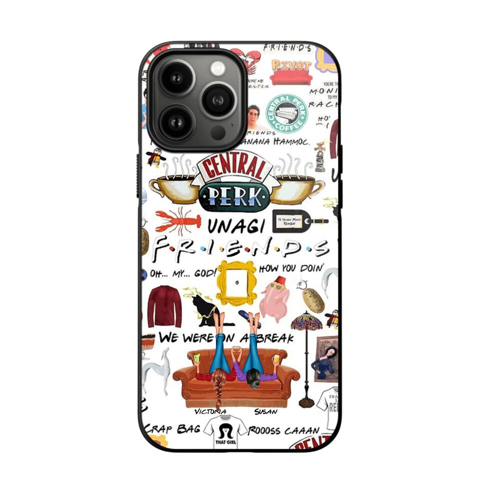 Personalized Central Perk Friends Besties Phonecase QTDT1108