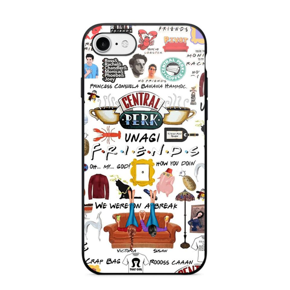 Personalized Central Perk Friends Besties Phonecase QTDT1108